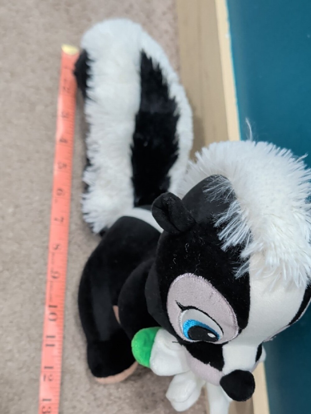 Disney Bambi Black & White Skunk Plush with Blue Eyes - Picture 6 of 7